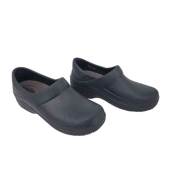 CROCS Triple Comfort Work Clog Women's Shoes Black Slip On Safety Comfort Mules - Picture 1 of 10